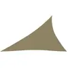 vidaXL Voile de parasol Tissu Oxford triangulaire 4x5x6,4 m beige