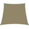 vidaXL Voile de parasol Tissu Oxford trapèze 2/4x3 m Beige