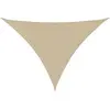 vidaXL Voile de parasol tissu oxford triangulaire 3x3x4,24 m beige