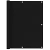 vidaXL Écran de balcon Noir 120x400 cm Tissu Oxford