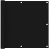 vidaXL Écran de balcon Noir 90x300 cm Tissu Oxford