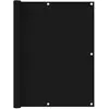 vidaXL Écran de balcon Noir 120x600 cm Tissu Oxford