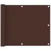 vidaXL Écran de balcon Marron 75x300 cm Tissu Oxford
