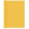 vidaXL Écran de balcon Jaune 120x400 cm Tissu Oxford