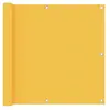 vidaXL Écran de balcon Jaune 90x600 cm Tissu Oxford