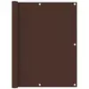 vidaXL Écran de balcon Marron 120x400 cm Tissu Oxford