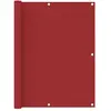 vidaXL Écran de balcon Rouge 120x400 cm Tissu Oxford