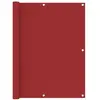 vidaXL Écran de balcon Rouge 120x500 cm Tissu Oxford