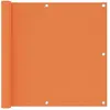 vidaXL Écran de balcon Orange 90x400 cm Tissu Oxford