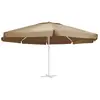 vidaXL Tissu de remplacement pour parasol d'extérieur Taupe 600 cm