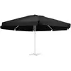 vidaXL Tissu de remplacement pour parasol d'extérieur Noir 600 cm