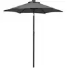 vidaXL Parasol avec lumières LED Anthracite 200x211 cm Aluminium