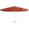 vidaXL Tissu de remplacement de parasol d'extérieur Terre cuite 500 cm