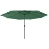 vidaXL Vidaxl Parasol D'extérieur Avec Led Et Mât En Métal 400 Cm Vert