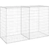 vidaXL Mur en gabion avec couvercles Acier galvanisé 150x60x100 cm