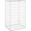 vidaXL Mur en gabion avec couvercles Acier galvanisé 60x50x100 cm