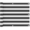 vidaXL Écran de balcon Anthracite et blanc 75x600 cm Tissu Oxford