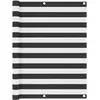 vidaXL Écran de balcon Anthracite et blanc 120x300 cm Tissu Oxford
