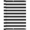 vidaXL Écran de balcon Anthracite et blanc 120x400 cm Tissu Oxford