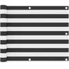 vidaXL Écran de balcon Anthracite et blanc 75x300 cm Tissu Oxford
