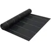 vidaXL Toile de paillage Noir 1x25 m PP