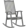vidaXL Chaise à bascule gris bois d'acacia massif