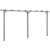 vidaXL Pergola de jardin Gris 400x40x205 cm Bois de pin imprégné