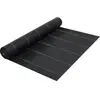 vidaXL Toile de paillage Noir 1x200 m PP