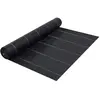 vidaXL Toile de paillage Noir 2x150 m PP