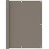 vidaXL Écran de balcon Taupe 120x500 cm Tissu Oxford