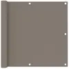 vidaXL Écran de balcon Taupe 90x500 cm Tissu Oxford