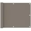 vidaXL Écran de balcon Taupe 75x400 cm Tissu Oxford