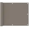 vidaXL Écran de balcon Taupe 75x600 cm Tissu Oxford