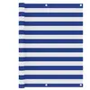 vidaXL Écran de balcon Blanc et bleu 120x400 cm Tissu Oxford