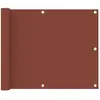 vidaXL Écran de balcon Terre cuite 75x300 cm Tissu Oxford