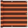 vidaXL Écran de balcon Orange et marron 90x600 cm Tissu Oxford