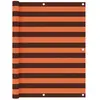 vidaXL Écran de balcon Orange et marron 120x300 cm Tissu Oxford