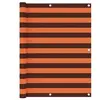 vidaXL Écran de balcon Orange et marron 120x500 cm Tissu Oxford