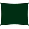 vidaXL Voile de parasol tissu oxford rectangulaire 3,5x5 m vert foncé