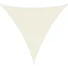 vidaXL Voile de parasol tissu oxford triangulaire 4x4x4 m crème