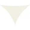 vidaXL Voile de parasol tissu oxford triangulaire 5x7x7 m crème