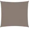 vidaXL Voile de parasol tissu oxford carré 4x4 m taupe