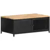 vidaXL Table basse 90x50x37 cm Bois massif de manguier brut