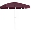 vidaXL Parasol de plage rouge bordeaux 200x125 cm