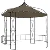 vidaXL Belvédère 300x290 cm Taupe Rond
