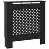 vidaXL Cache-radiateur MDF Noir 78 cm