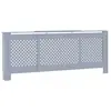 vidaXL Cache-radiateur MDF Gris 205 cm