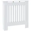 vidaXL Cache-radiateur MDF Blanc 78 cm