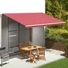 vidaXL Tissu de remplacement pour auvent Bordeaux rouge 5x3 m