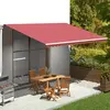 vidaXL Tissu de remplacement pour auvent Bordeaux rouge 5x3,5 m